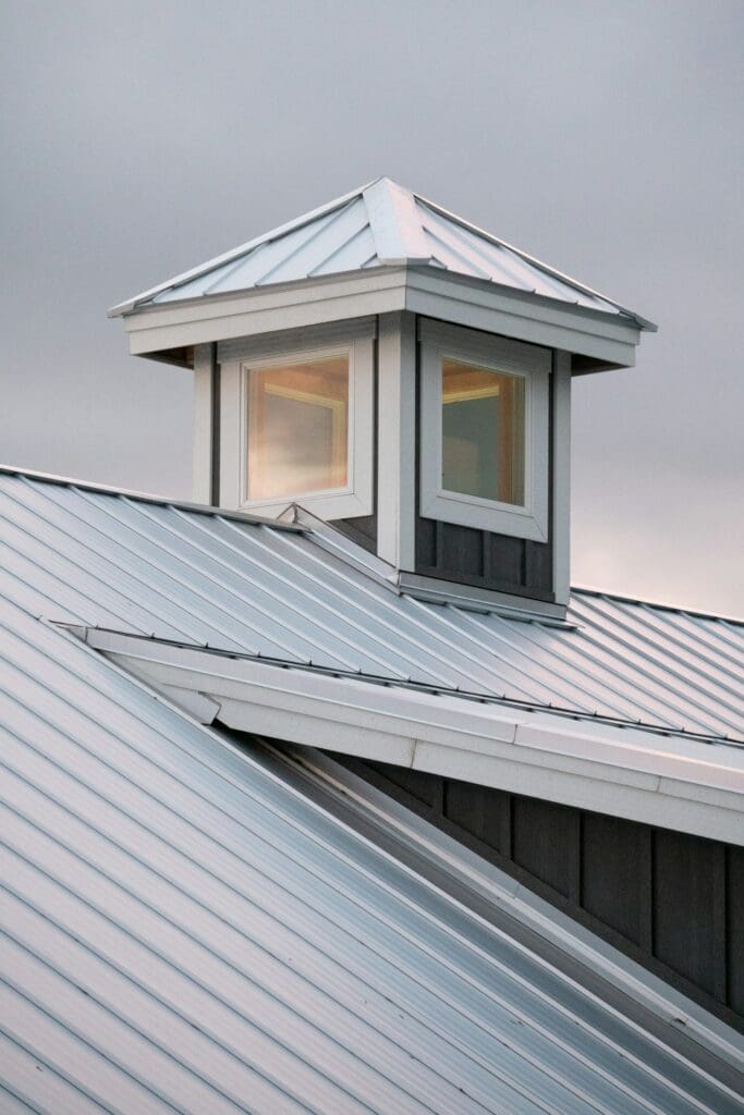 Metal roof Carson City NV home with modern residential roofing
